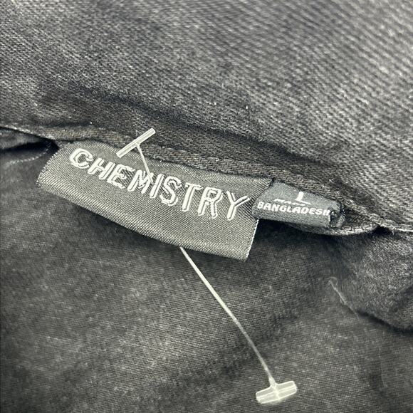 Tupac Shakur Poetic Justice Black Denim Jean Jacket Size LARGE By Chemistry - Picture 7 of 8